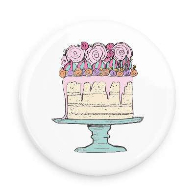 Button - Three Layer Cake