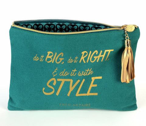 Canvas Cosmetic Bag - Fred Astaire Quote