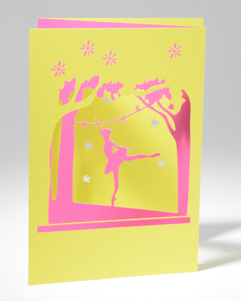 Laser Cut Greeting Card - Ballerina
