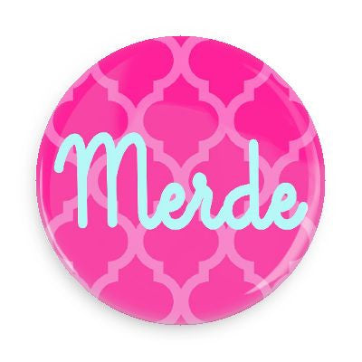 Pocket Mirror - Merde (Pink)