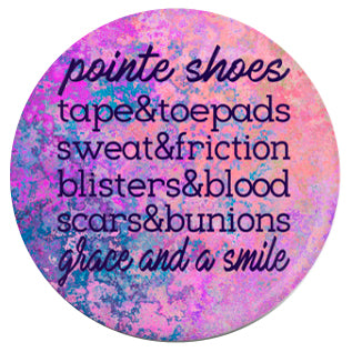 Button - Pointe Shoes...Grace And A Smile